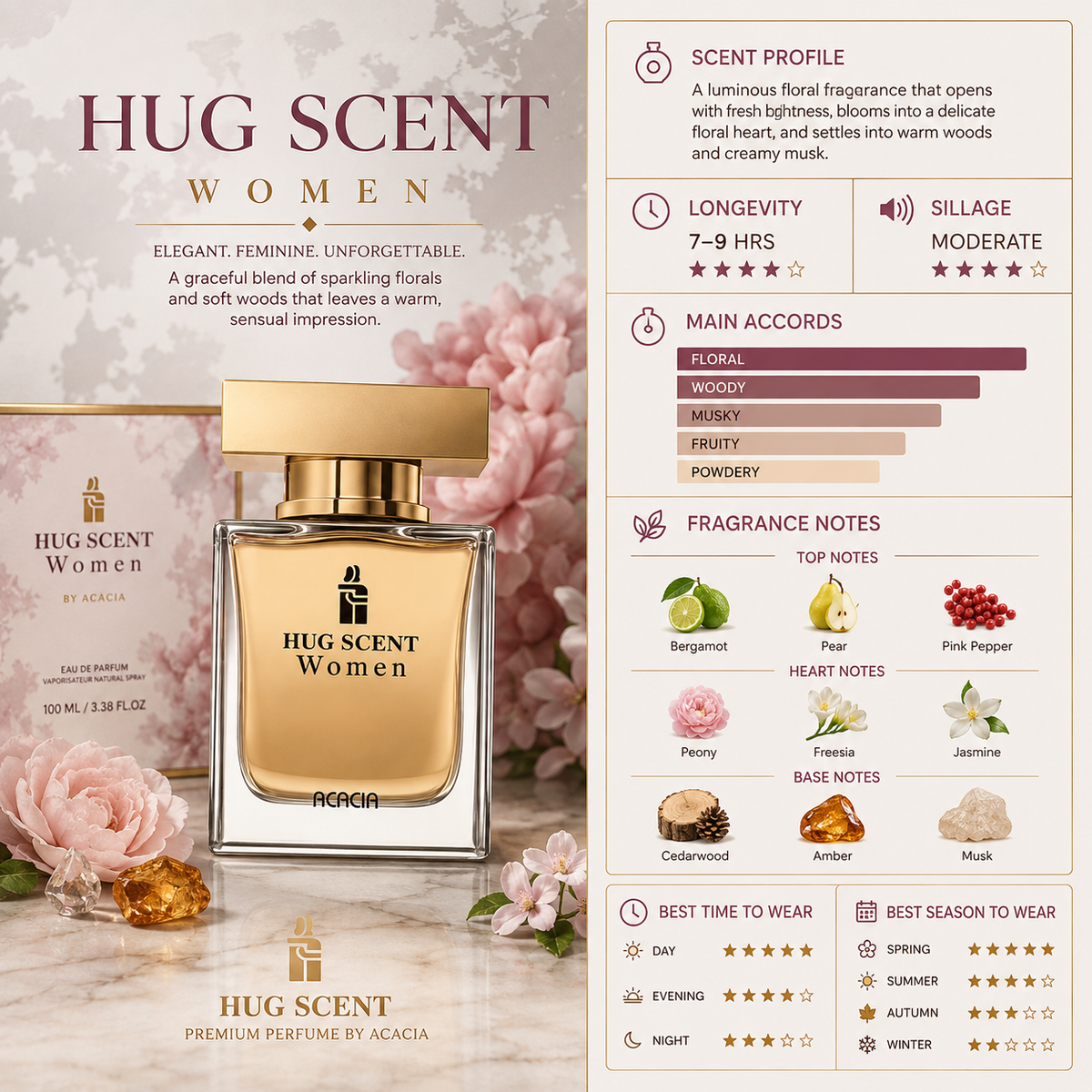 Hug Scent For - Women - Acacia
