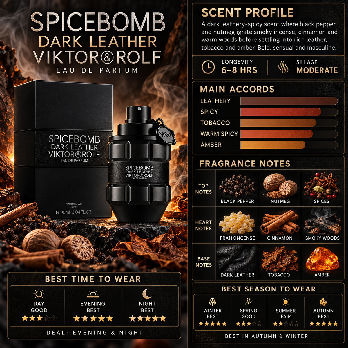 Spice Bomb Dark Leather EDP - Viktor&Rolf