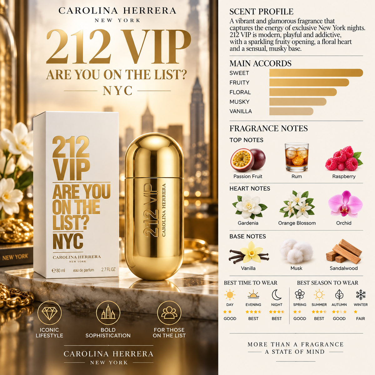 212 VIP Gold - Carolina Herrera
