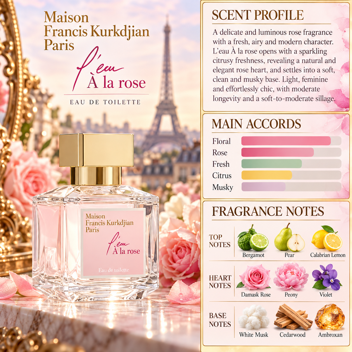 L'eau À la Rose - Maison Francis