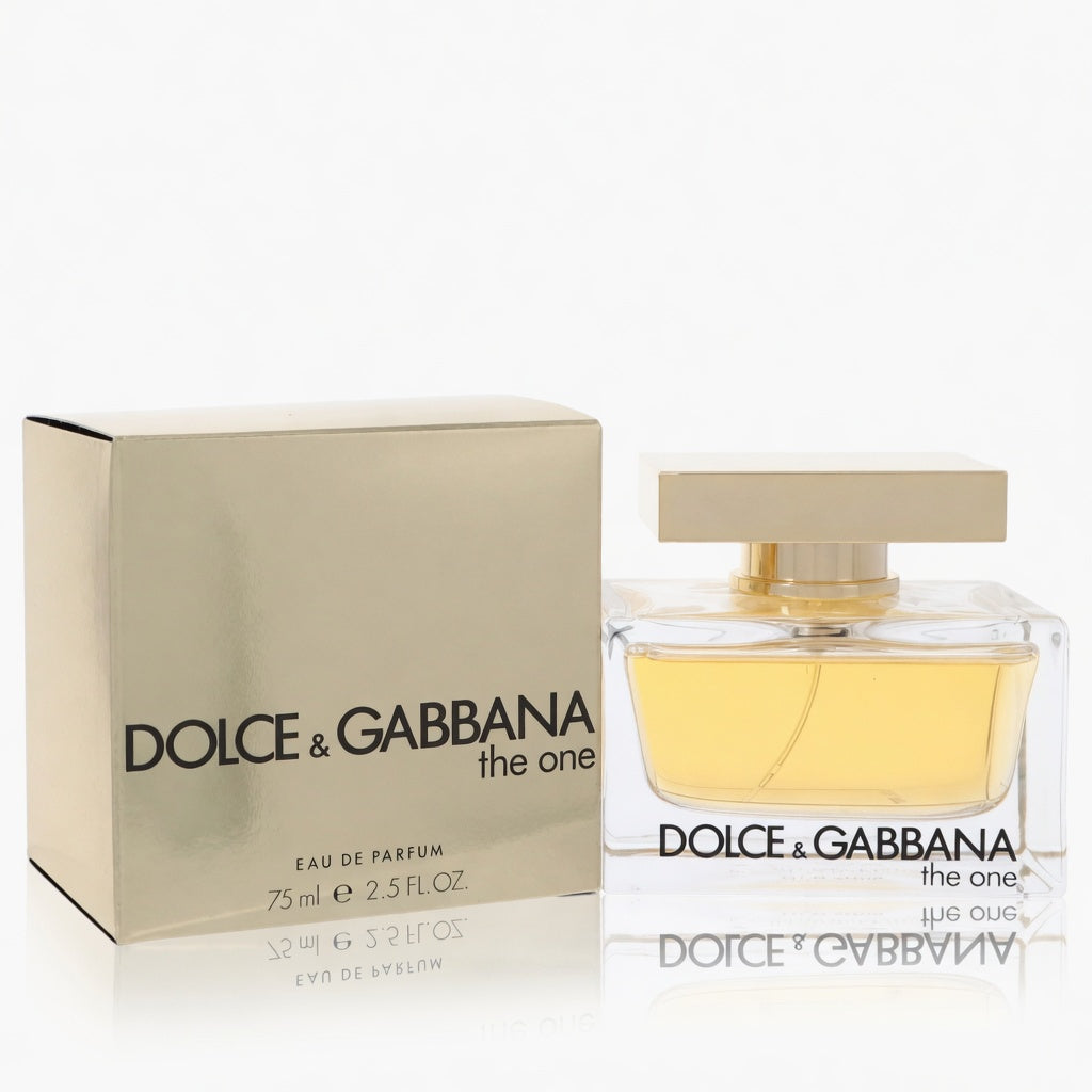Dolce & Gabbana perfume bottle and packaging on a white background
