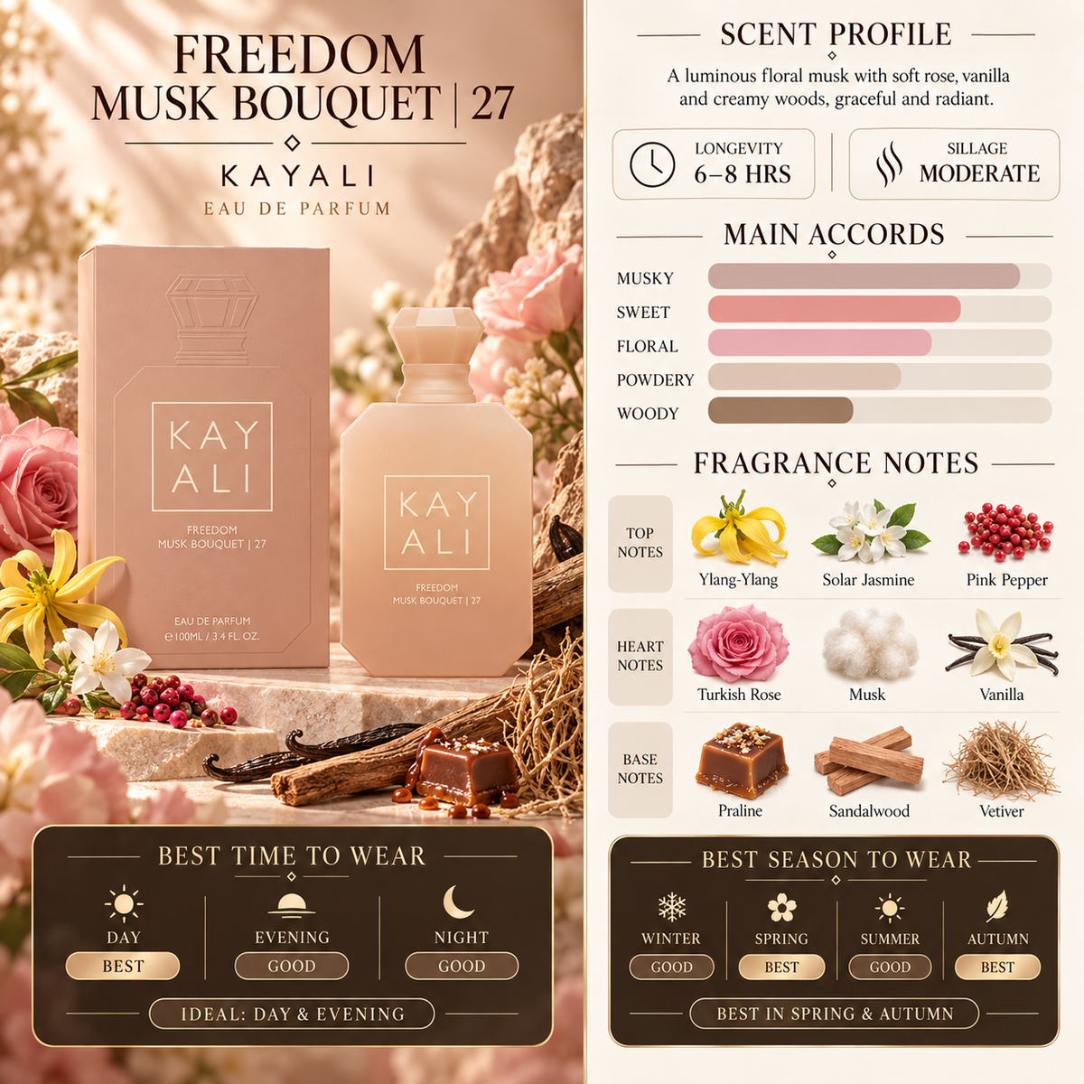 Kayali Freedom Musk Bouquet | 27 - Kayali
