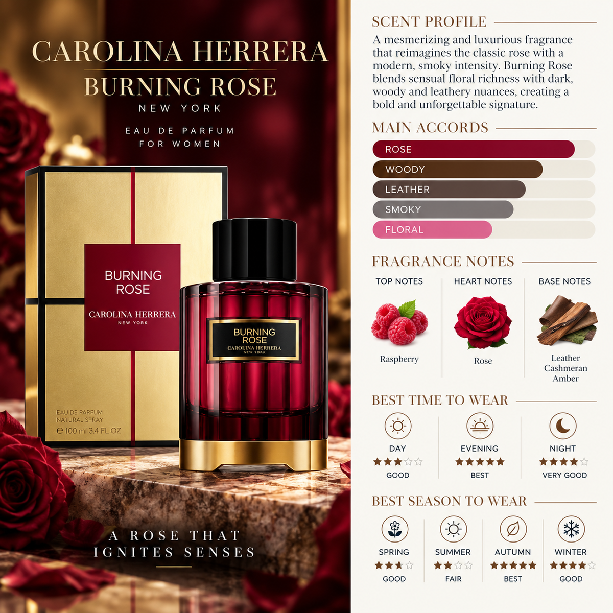 Burning Rose - Carolina Herrera