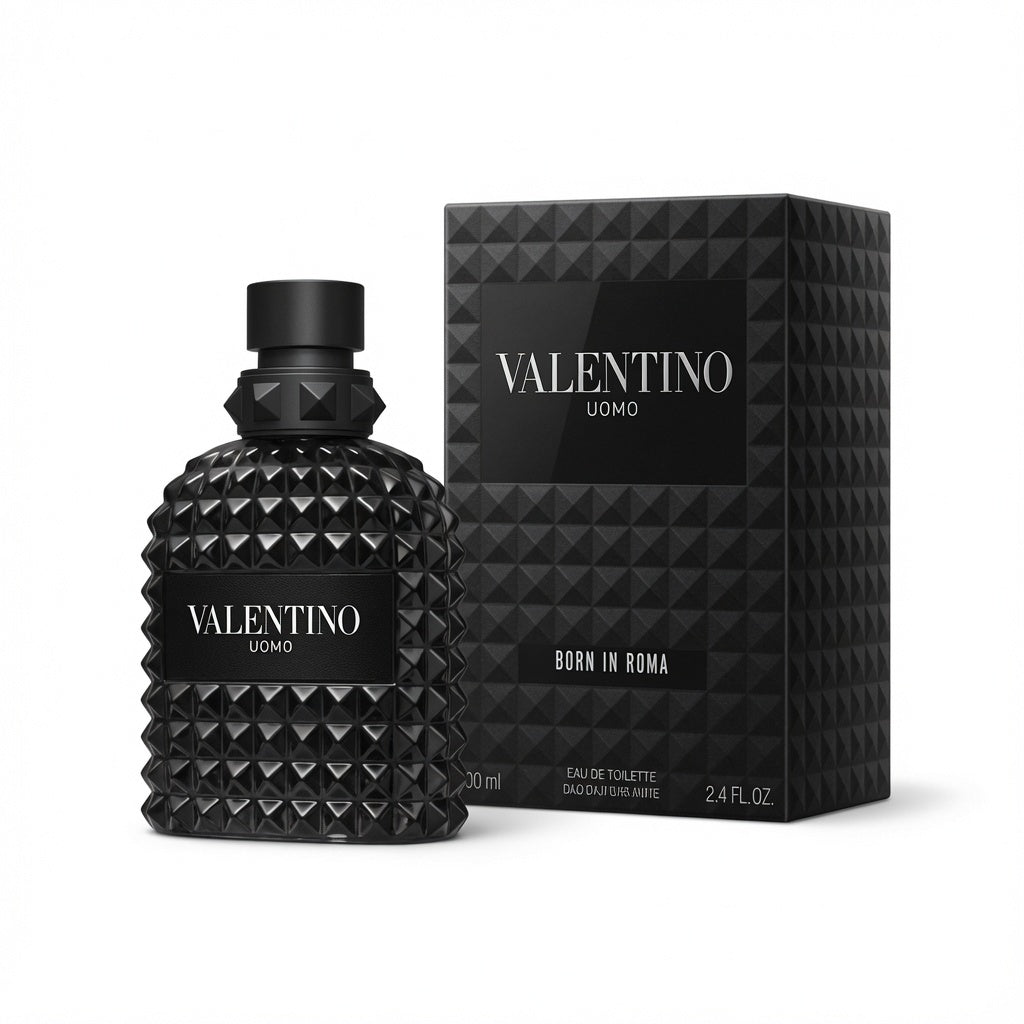 Uomo Born In Roma Rockstud Noir EDP - فالنتينو